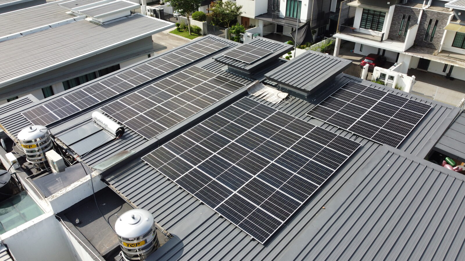 13 kWp residential solar installation in Johor