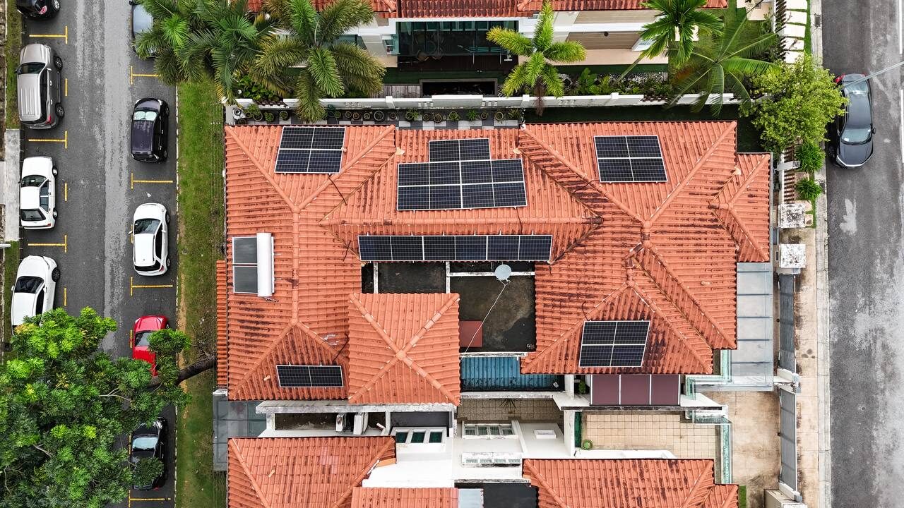9.15 kWp residential solar installation in Kuala Lumpur