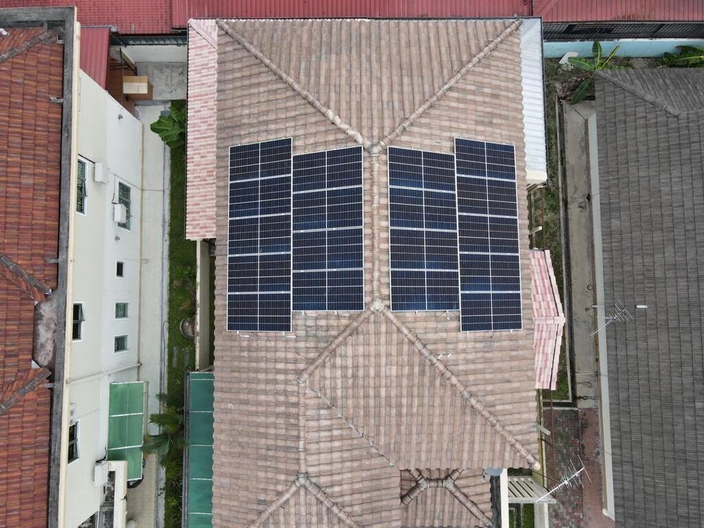 11.07 kWp residential solar installation in Penang