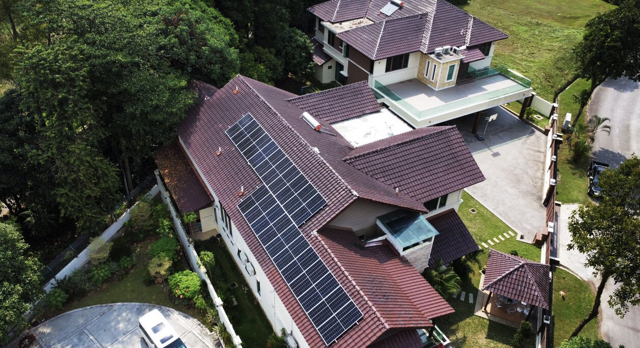 12.2 kWp residential solar installation in Petaling Jaya, Selangor